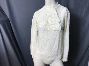 Vintage White 1980's Sweater Le Roy L