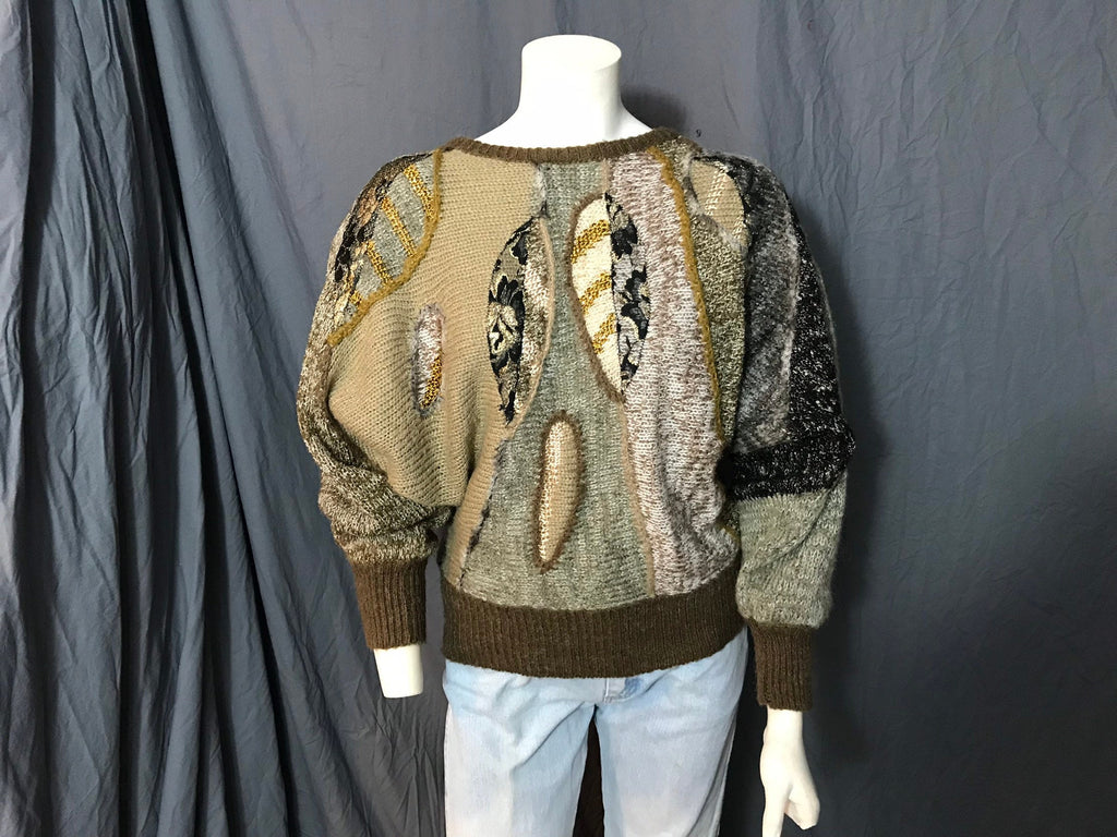 Vintage 1980’s Carducci leaf sweater S