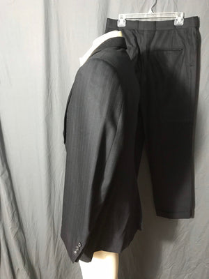 Vintage 1960’s Brookfield black pinstripe suit 42