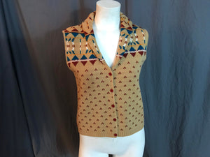 Vintage 1970’s sweater vest top M