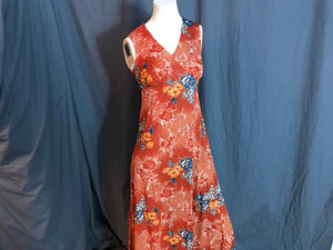 Vintage 1970’s long floral maxi dress S
