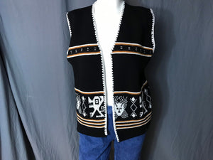 Vintage 1970’s tribal sweater vest L