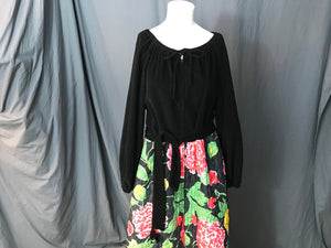 Vintage 1970’s quilted lounge dress L