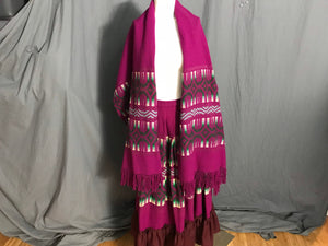 Vintage 1970’s ethnic woven skirt and shawl M