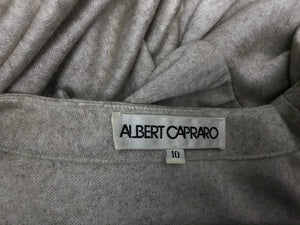 Vintage 1980’s Albert Capraro tan knit dress 10 M