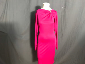 Vintage Karen Okada Climax hot pink dress 11/12