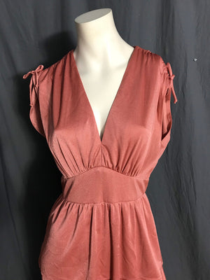 Vintage 1970’s Coco pink maxi dress M