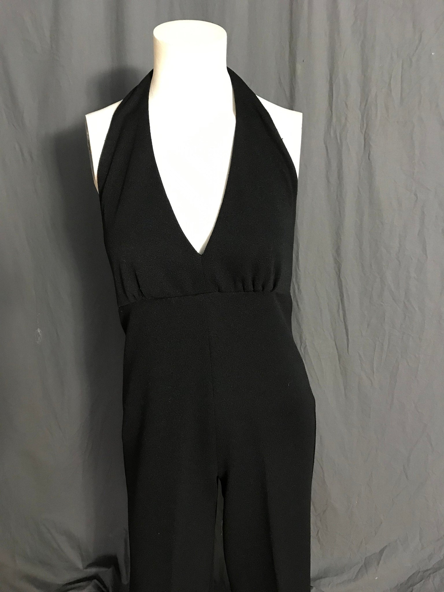 Vintage 1970’s black halter jumpsuit M
