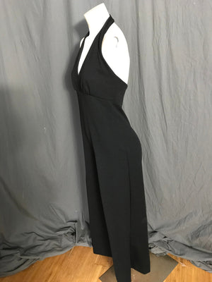 Vintage 1970’s black halter jumpsuit M
