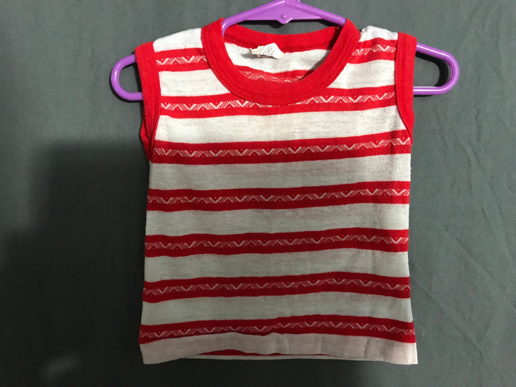Vintage 70’s 80’s Playmates red striped tank top 2T