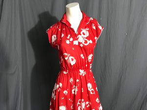 Vintage 1980’s Luci Pellini red and white dress 10 M