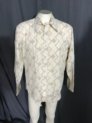 Vintage 1970’s Royal Knight button up shirt L 17-35