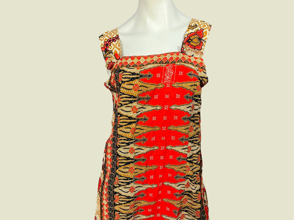 Vintage batik sun dress L XL Nea Trend