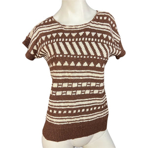 Vintage 80's Cos Cob tribal sweater S