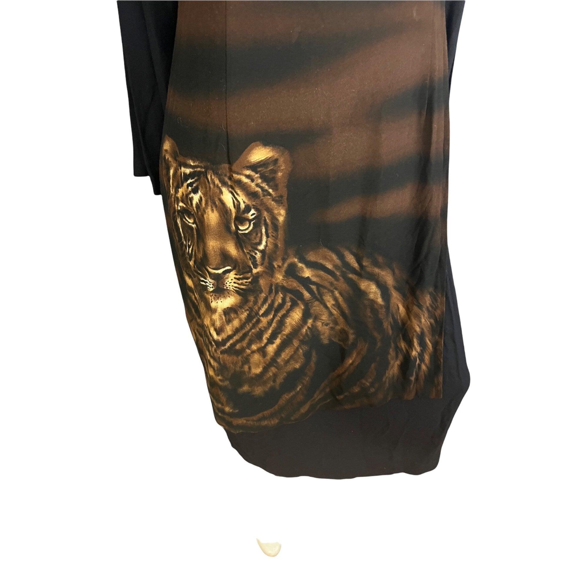 Vintage 80's Tiger wrap dress WNY M L