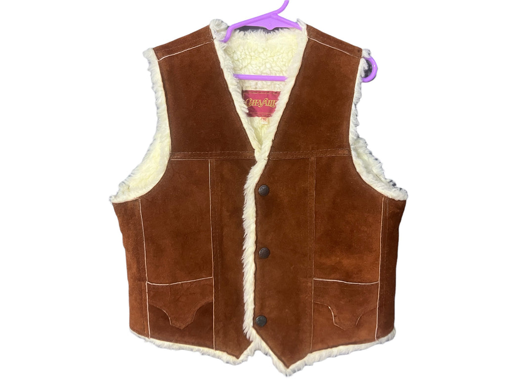 Vintage Chevalier kids leather western vest 10