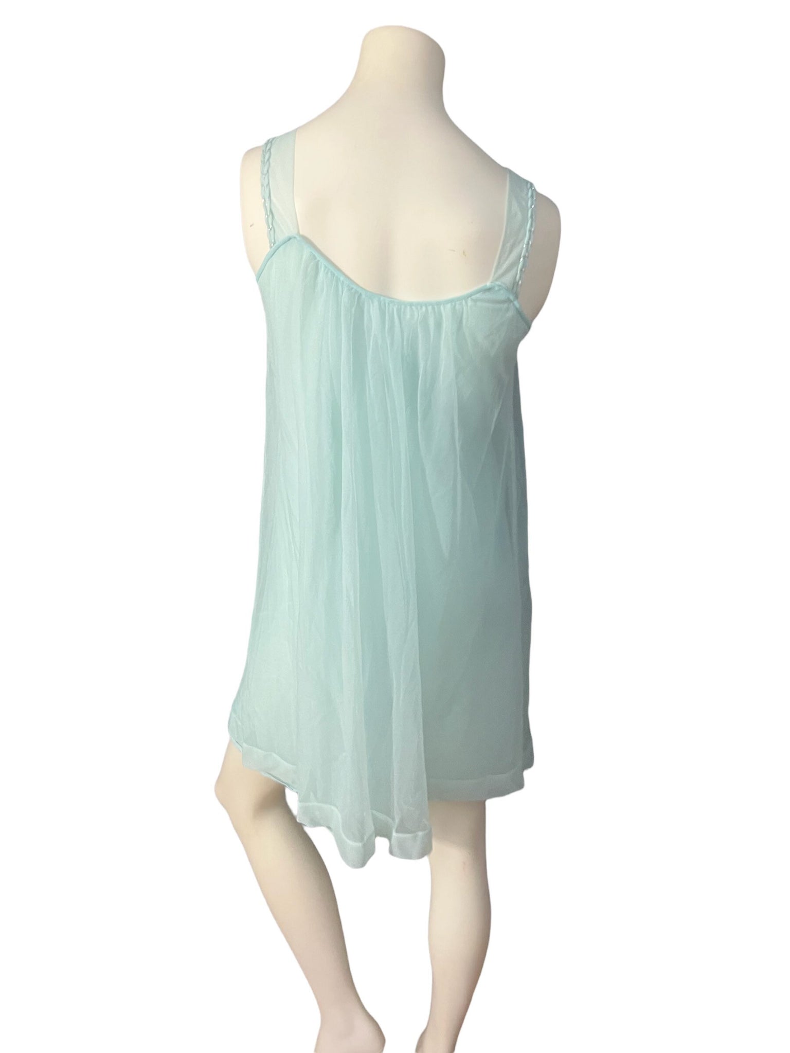 Vintage 1950's Yolanda Chiffon short nightgown lingerie S