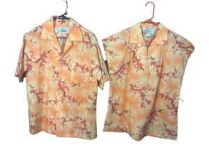 Vintage Hilo Hattie's Hawaiian set shirts L