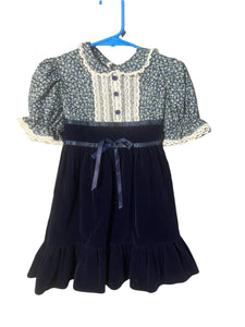 Vintage kids Gunne Sax style prairie dress 4T