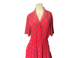 Vintage 80’s Liz Claiborne red dress 10 M