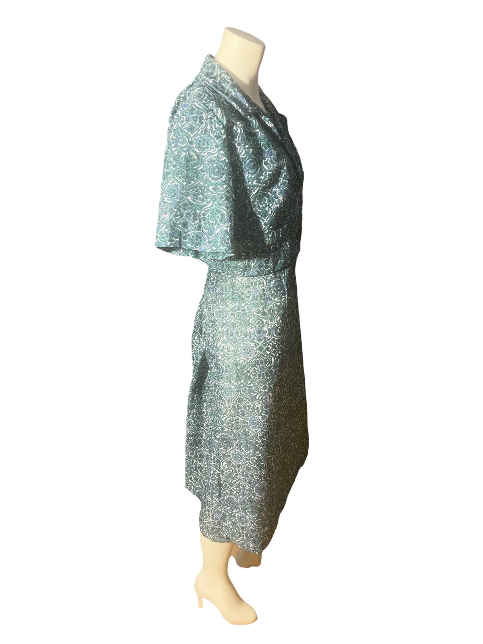 Vintage 1950's volup dress and jacket L XL