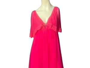 Vintage 60's peignoir nightgown set 34 Hensin