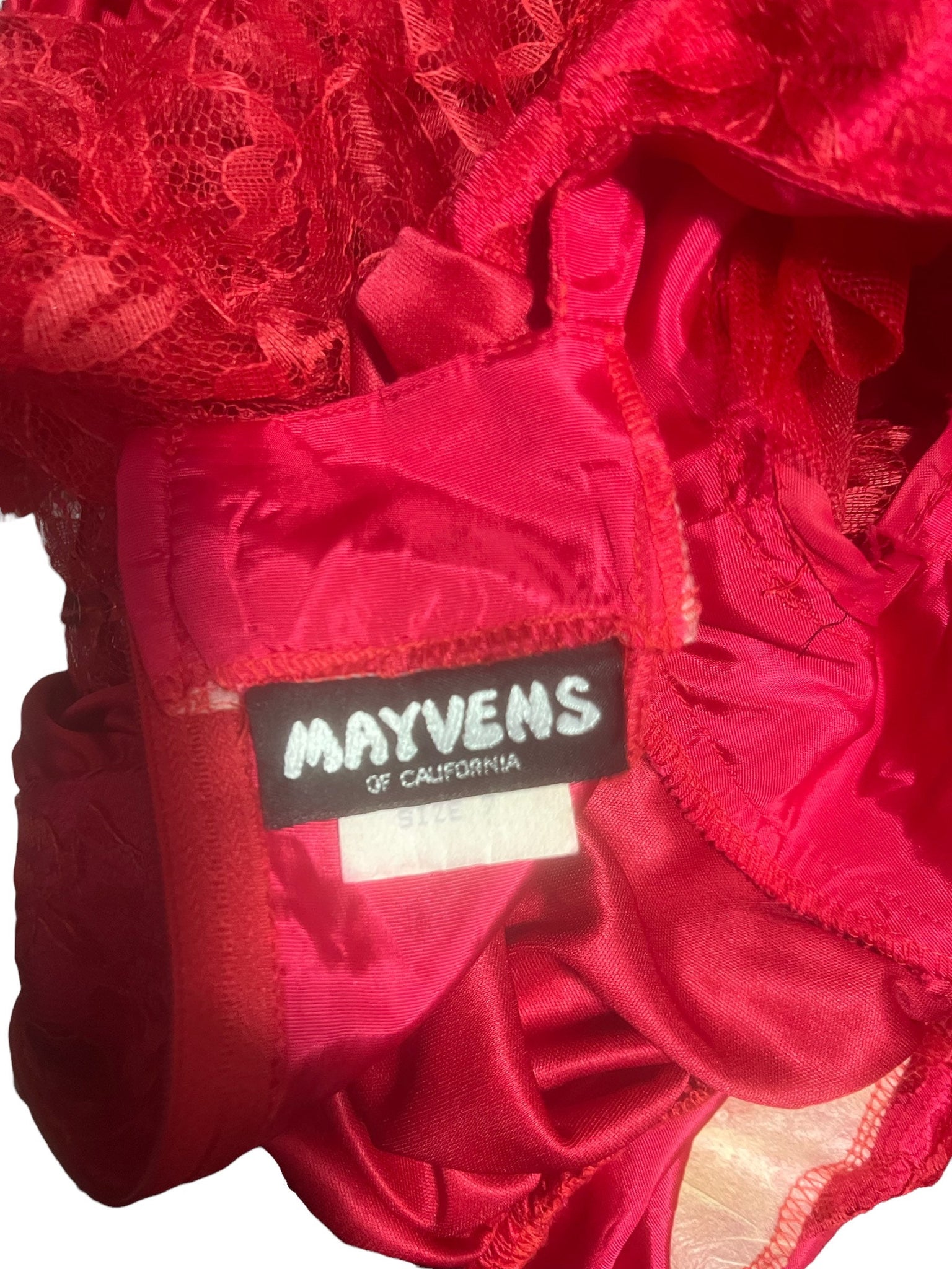 Vintage 80's ruched slinky dress Mayvens sz 7