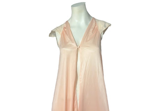 Vintage Sans Souci peach robe lingerie S