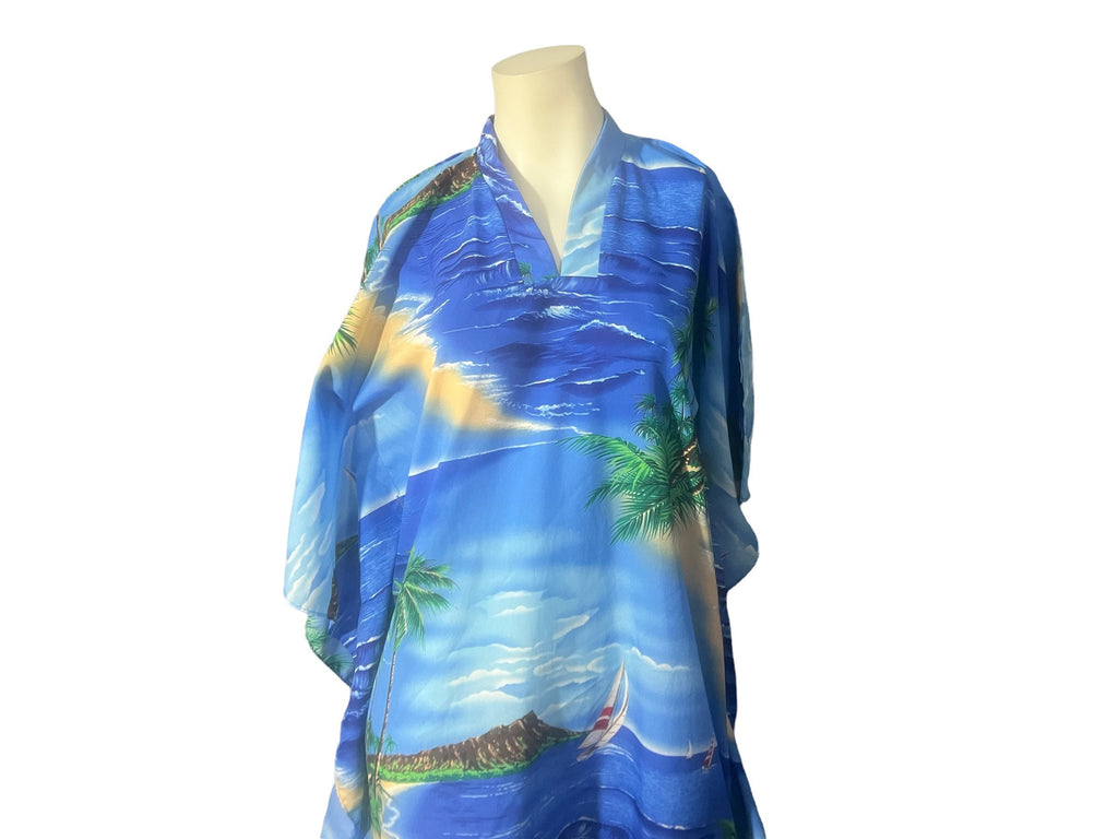 Vintage 70's Hawaiian kaftan dress One size