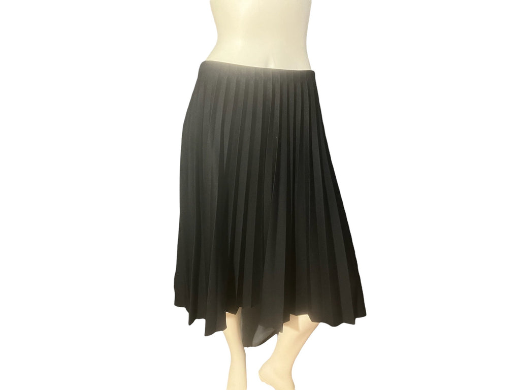 Vintage 70’s black pleat skirt L XL