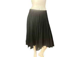 Vintage 70’s black pleat skirt L XL