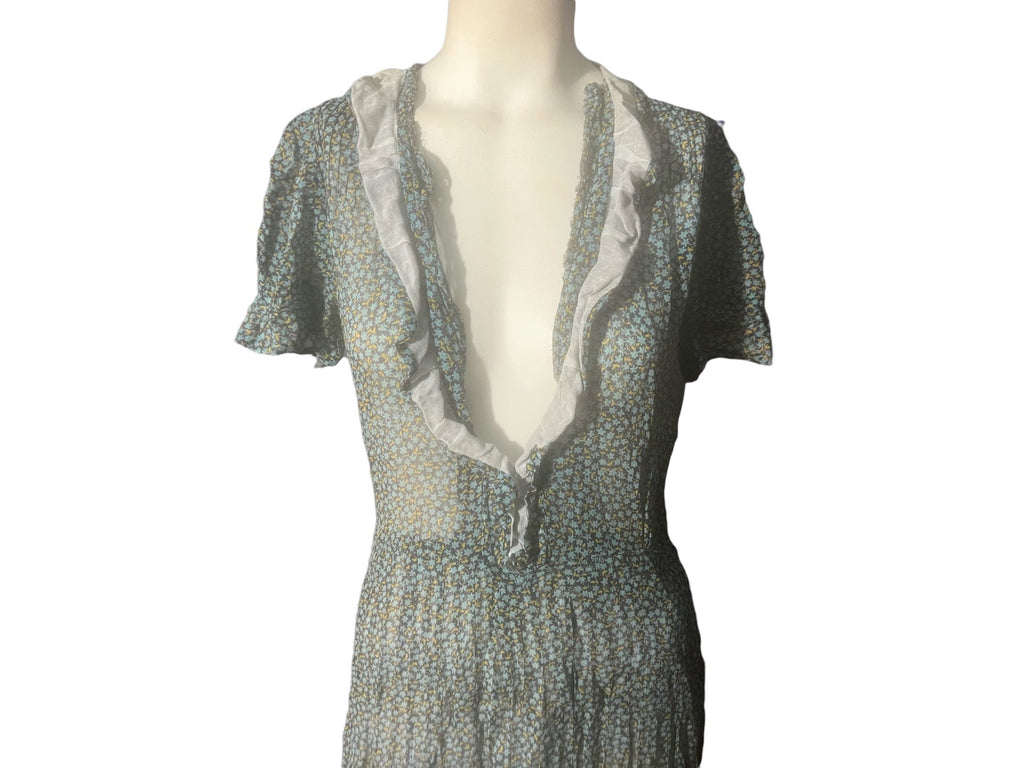 Vintage 30's 40's dress S M