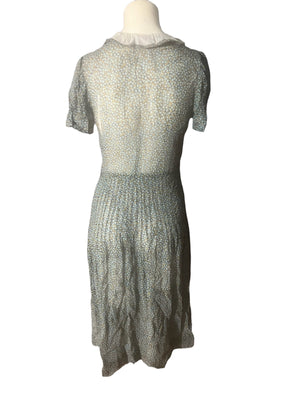 Vintage 30's 40's dress S M