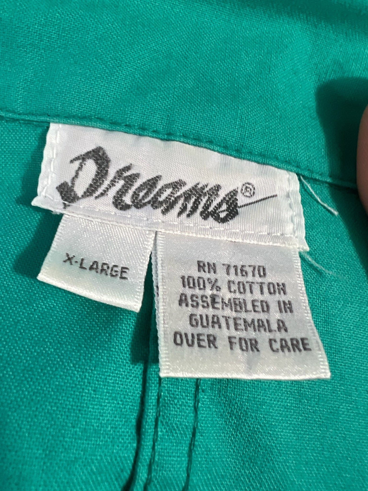 Vintage 80's Dreams green jumpsuit x-large XL