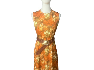Vintage 70's floral dress M L