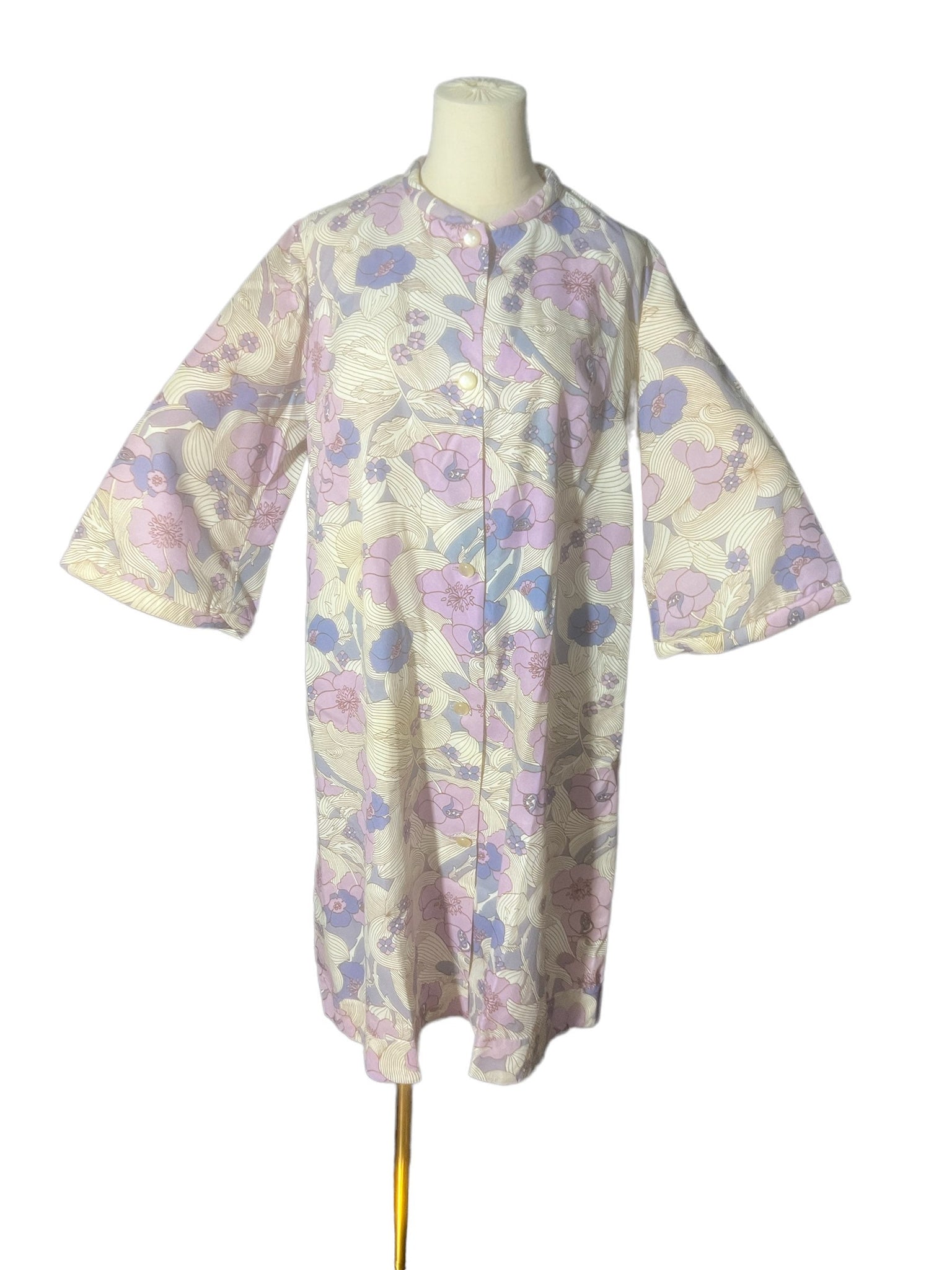 Vintage 70's Say-Lu robe lounge dress M