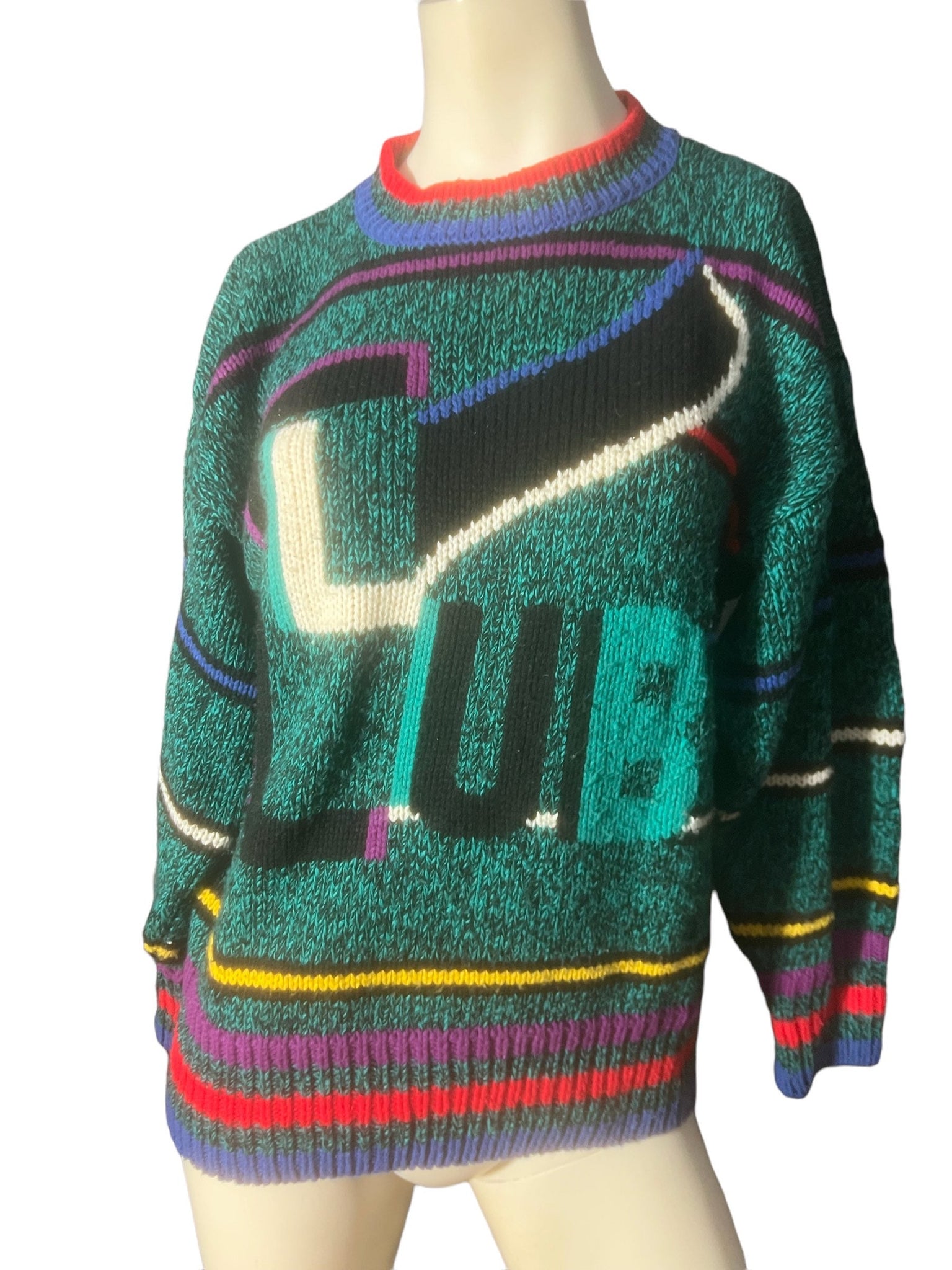 Vintage 80's Club sweater JJ. Fargo L