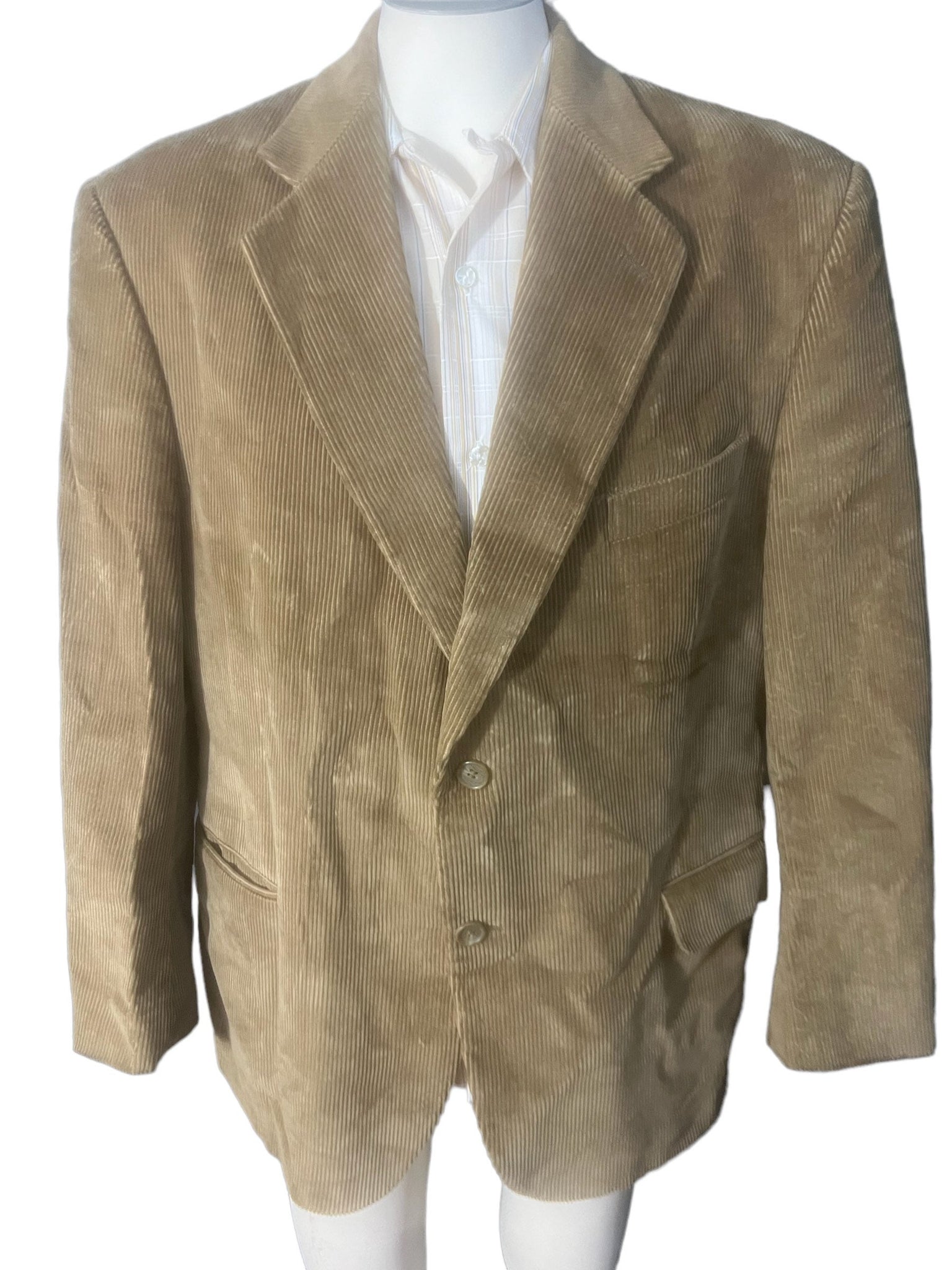 Vintage brown corduroy suit jacket 44R Hunt Valley
