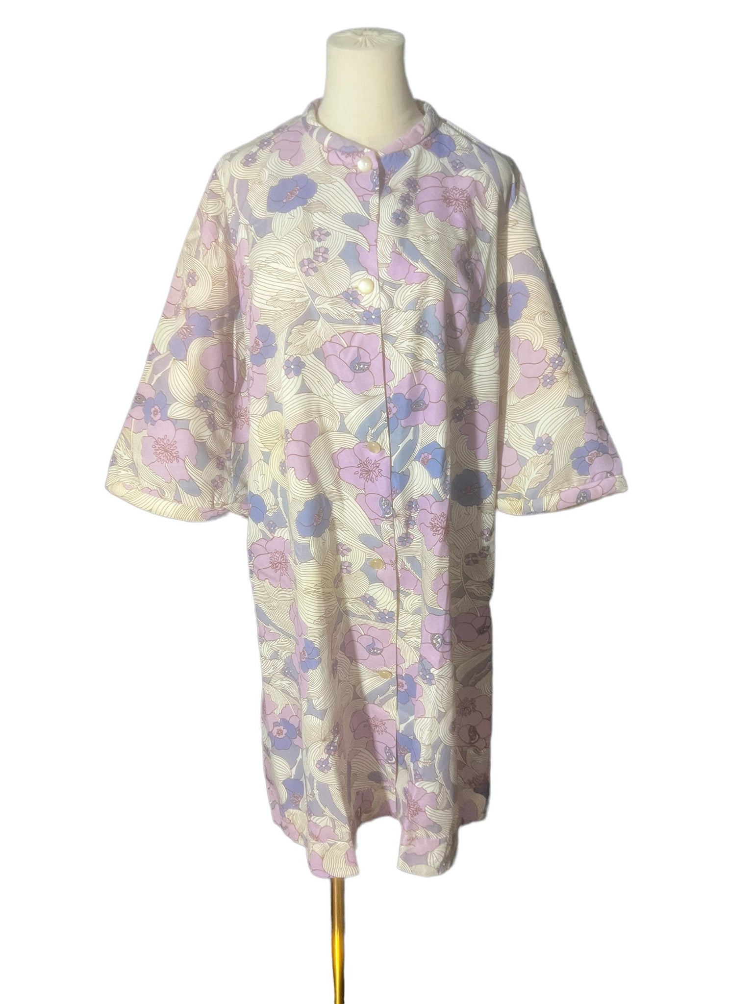 Vintage 70's Say-Lu robe lounge dress M
