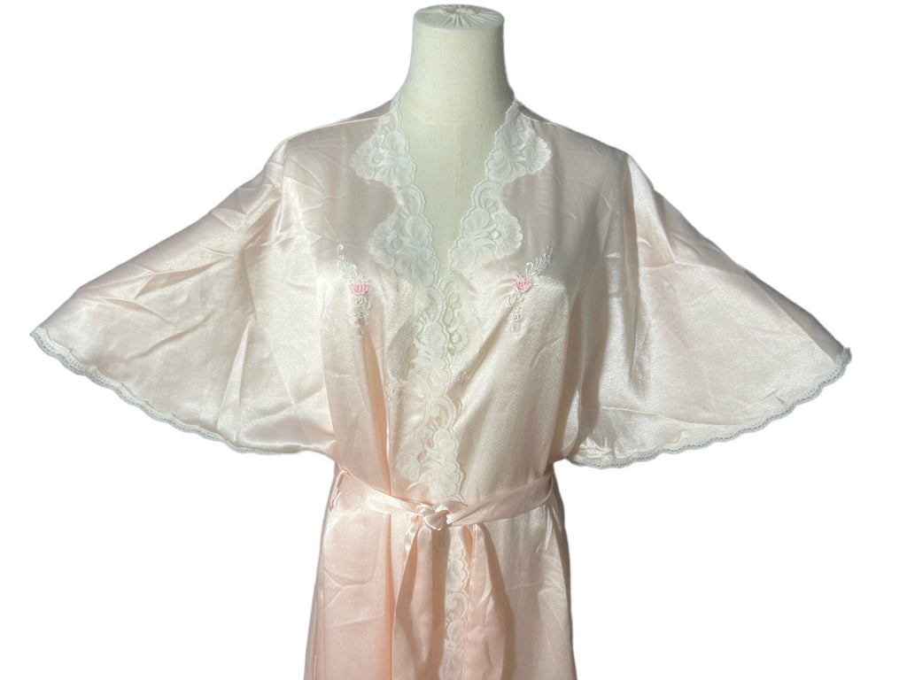 Vintage Barbizon pink robe L