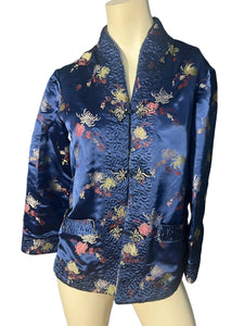 Vintage blue oriental jacket M