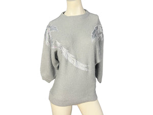 Vintage gray 80’s sweater M Bramble Lane