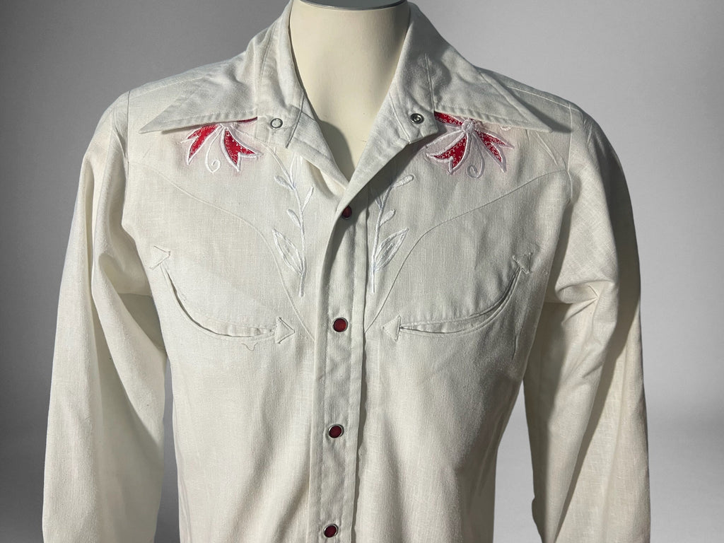 Vintage 70's western cowboy shirt S M