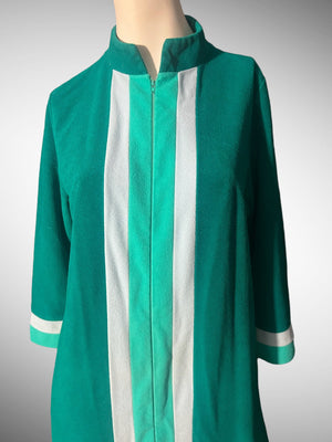 Vintage 70's Vanity Fair velor zip robe M 12