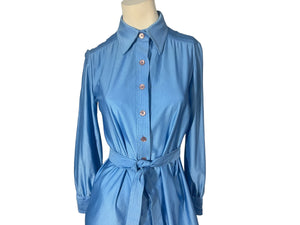 Vintage 70's Schrader Sport polyester dress M L