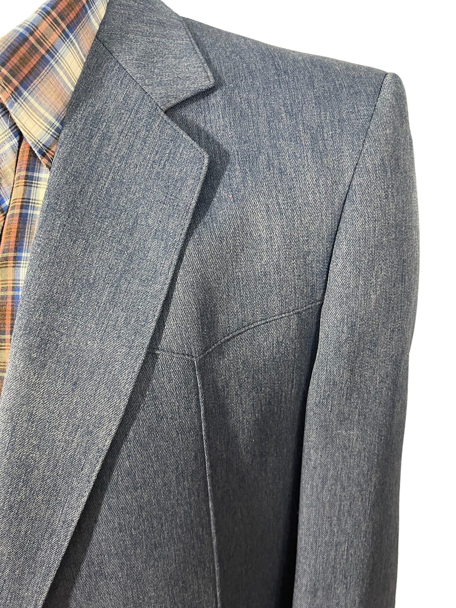 Vintage 70's blue western suit jacket 44