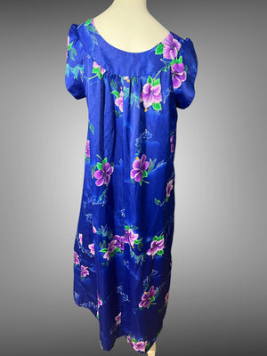 Vintage 60's Hawaiian dress Hukilau Fashions M L