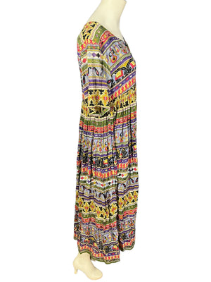 Vintage Papillon India hippie dress S