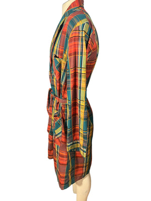 Vintage plaid men's robe Towncraft L 42-44