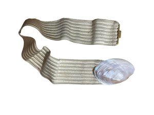 Vintage 80's stretch seashell belt S